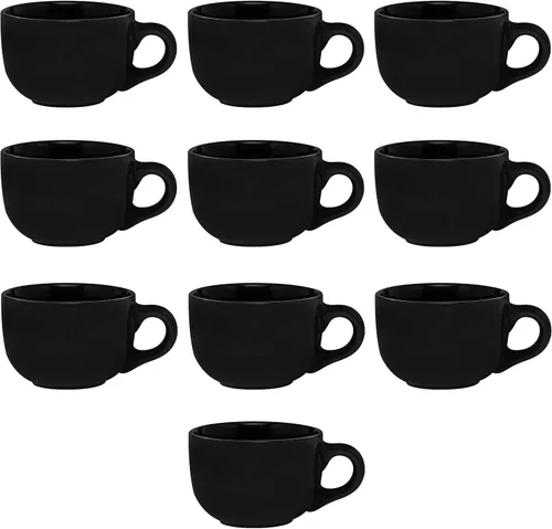 Miniatura 13 de Juego de 10 tazas de capuchino de cerámica personalizadas, 18 onzas, paquete a granel, perfectas para café, té, espresso, cacao caliente y otras