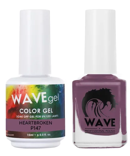 Miniatura 38 de WAVEGEL - Juego dúo de gel y esmalte de uñas a juego - Colección Simplicity - #P109 Blizzard I 0.5 onzas