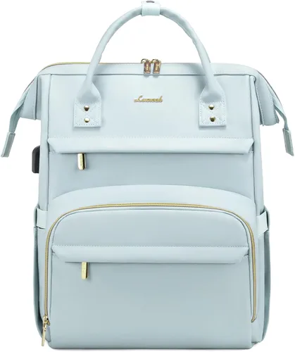LOVEVOOK - Mochila para laptop para mujer, mochila de moda para mujer.., Rosa Azul, 15,6 pulg., Mochilas de viaje