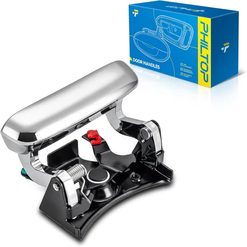 Miniatura 70 de PHILTOP Manija de puerta exterior 3 piezas delantera izquierda y derecha y trasera derecha para Chevy Express 1500/2500/3500, reemplaza # 79320