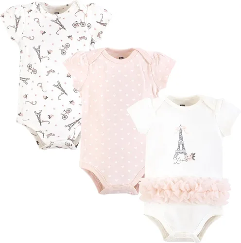Miniatura 288 de Hudson Baby baby-girls Cotton Bodysuits 3-pack