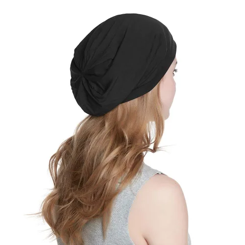 Miniatura 47 de Alnorm - Gorro con forro de satén y suave banda elástica para hombres y mujeres, talla única Se ajusta a la mayoría