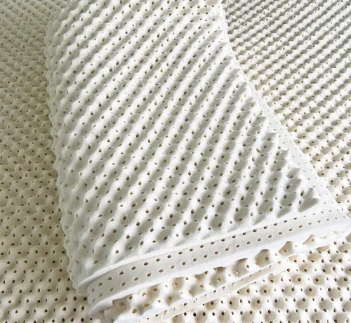 Miniatura 2 de Cubrecolchón de Látex Orgánico Natural Verde con Diseño de Caja de Huevos Tamaño Twin XL - Firmeza Media - Espuma de Látex Convoluta Orgánica