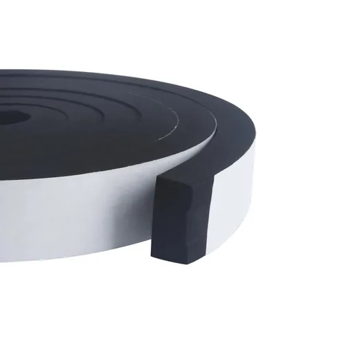 Cinta de espuma de alta densidad, tira de sellado impermeable, tiras CR de neopreno, adhesivo de una sola cara, sello de EVA 1 pulgada de ancho x