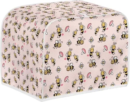 Miniatura 12 de Dolyues Beach Toaster Cover 2 Slice Universal Size Microwave Oven Dustproof Cover Women Gift Small Bread Cover with Portable Handle