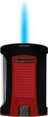 Miniatura 10 de Colibri Daytona - Encendedor de butano resistente al viento: llama ajustable, encendedor de puros recargable de un solo chorro, diseño ergonómico Oro