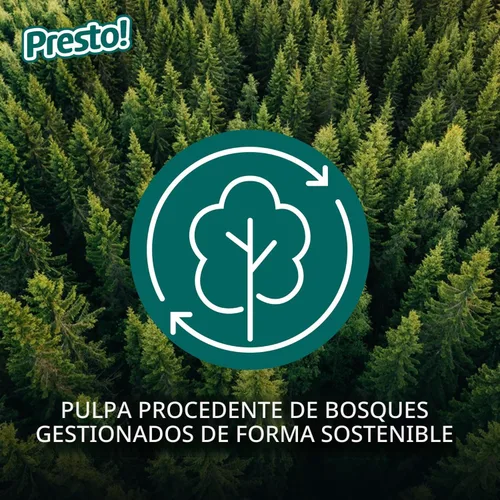 Miniatura 7 de Marca Amazon - Presto! Toallas de papel de cocina - Flex-a-Size, rollo familiar de 128 hojas, 16 rollos (8 paquetes de 2)