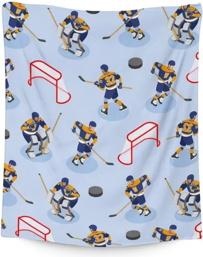 Miniatura 10 de Regalos de hockey - Manta de hockey sobre hielo para niños - Mantas para niños pequeños para niñas - Mantas suaves y mullidas de 30"x40" para niños
