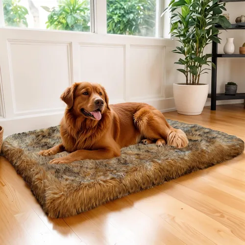 Miniatura 13 de MAVERICK Cama ortopédica para perro de alta calidad, con espuma viscoelástica de alta calidad, superficie de sueño de piel sintética de lujo, forro
