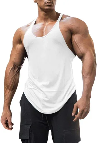Camisetas sin mangas de algodón para hombre, ajuste seco, gimnasio, culturismo, entrenamiento, fitness, muscular, camisetas sin mangas