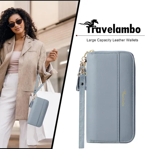 Miniatura 3 de Travelambo Cartera con fleco para mujer, con correa de muñeca, talla única