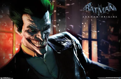 Miniatura 9 de Trends International DC Comics - Póster de pared de Arkham Origins de Arkham Origins, 14.725 x 22.375 pulgadas, versión enmarcada de madera