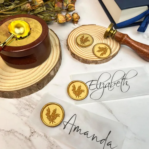 Miniatura 6 de 25 calcomanías para sellos de cera, hechas a mano, autoadhesivas, para invitaciones de bodas, sobres, envoltura de regalo, Navidad