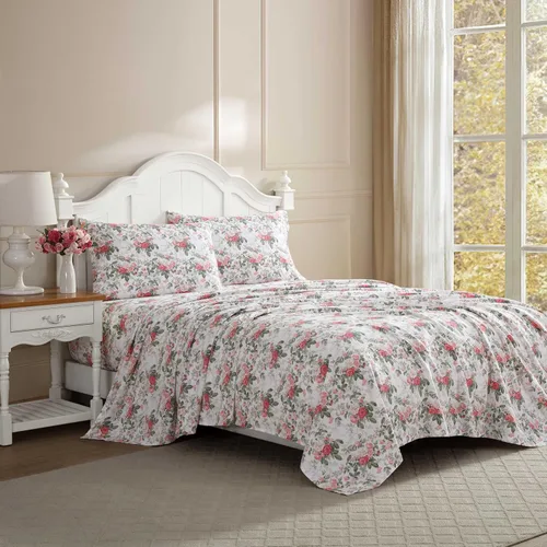 Miniatura 19 de Laura Ashley - Juego de sábanas King, sábans de cama extremadamente suaves con una sensación ligera y naturalmente sedosa de algodón satinado - Musa