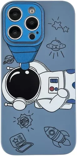 Miniatura 9 de Yonds Queen para iPhone 7 Plus / 8 Plus, linda funda con diseño de astronauta de dibujos animados, elegante parachoques de TPU suave, protectora