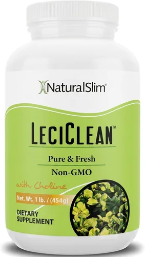 Naturalslim Leciclean - Gránulos de lecitina de soja pura - Emulsionante de grado alimenticio sin OMG - Limpieza y apoyo cognitivo - Gránulos de
