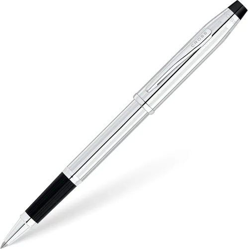 Miniatura 23 de Cross Century II - Bolígrafo de punta Selectip, lacado negro con detalles chapados en oro de 23 quilates