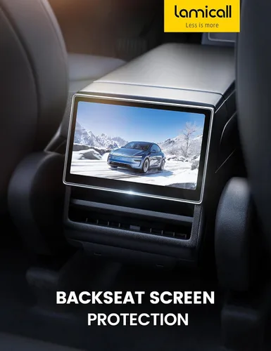 Miniatura 7 de Lamicall Protector de pantalla para Tesla Model Y Juniper 2025 y Model 3 (2024-2026) de 15.4 pulgadas, antiarañazos y huellas dactilares, paquete