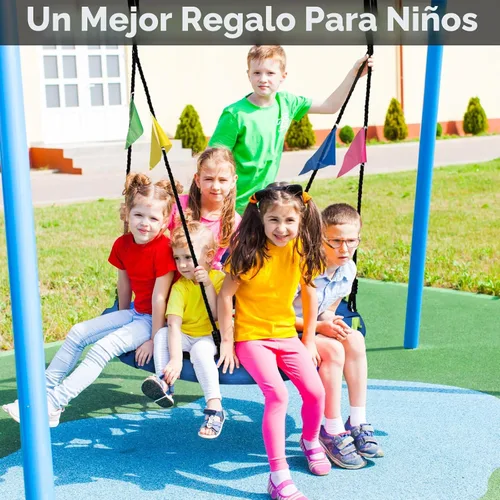 Miniatura 4 de HeyZoo Columpio de árbol de 48 pulgadas, columpio volador más grande para toda la familia, capacidad de peso de 900 libras, con correas ajustables