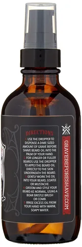 Miniatura 2 de Grave Before Shave™ Aceite para barba (aroma a ron de bahía) 4 onzas. Botella