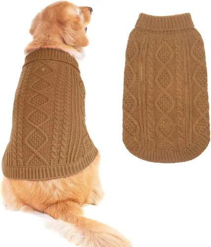 Miniatura 31 de BINGPET Suéter de Punto Térmico para Perros Pequeños, Medianos y Grandes, Abrigo de Invierno para Perros y Gatos, Conjuntos de Sudaderas Cálidas