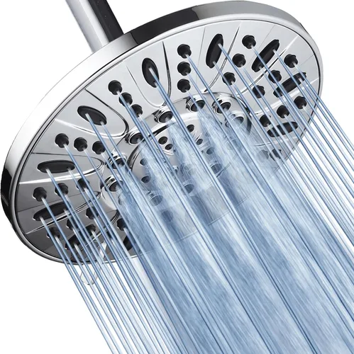 Miniatura 7 de AquaDance Cabezal de ducha de lluvia de níquel cepillado de alta presión de 6 configuraciones de 7" pulgadas – Ángulo ajustable, chorros de cabezal