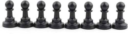 Miniatura 7 de Zer one Juego de ajedrez piezas de ajedrez de plástico juego internacional de ajedrez blanco y negro