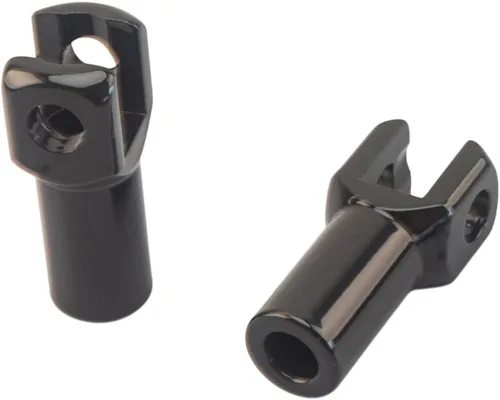 Miniatura 2 de Kit de horquilla de soporte de pie de pasajero compatible con Harley Softail 2000-2006 (negro)