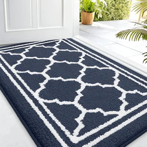 Miniatura 50 de Buganda Alfombra para Puerta Interior, Felpudo Resistente a la Suciedad y Absorbente, Antideslizante, Alfombras de Perfil Bajo para Entrada Marrón