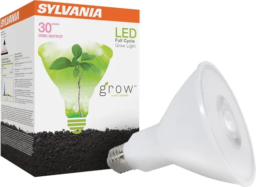 Sylvania - Bombilla LED de ciclo completo de 20 W, PAR38, 30 micromoles/s, 80 CRI, no regulable, esmerilado, 1 paquete (41268)