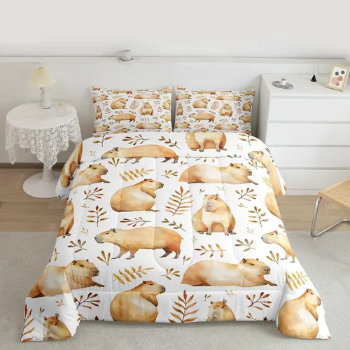 Miniatura 14 de jejeloiu Juego de edredón educativo para niños, tamaño King, juego de ropa de cama con números del alfabeto ABC para niños y niñas pequeños