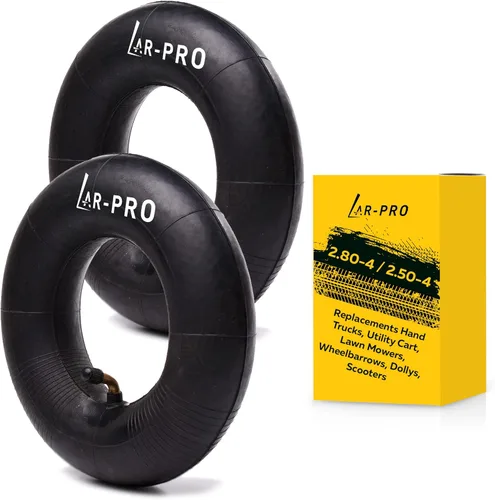 AR-PRO (PAQUETE DE 2) Cámaras Interiores 2.80/2.50-4 para Camiones de Mano, Carrito Utilitario, Cortacéspedes, Carretillas, Diablas, Scooters,