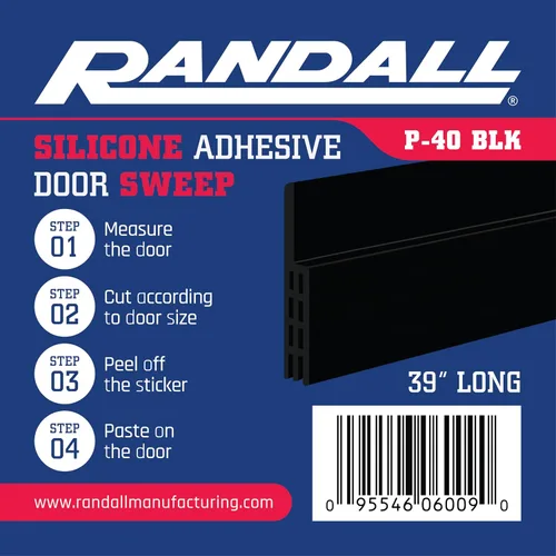 Miniatura 7 de Tope adhesivo para puerta con respaldo de silicona – Sello de puerta adhesivo para puertas interiores y exteriores, insonorizado y aislante de aire