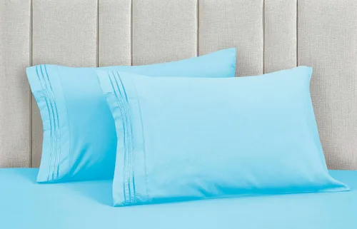 Miniatura 5 de Mocassi Juego de sábanas de lujo de 4 piezas, calidad prémium de hotel de 1800 hilos, ajuste fácil, sábanas y fundas de almohada resistentes a
