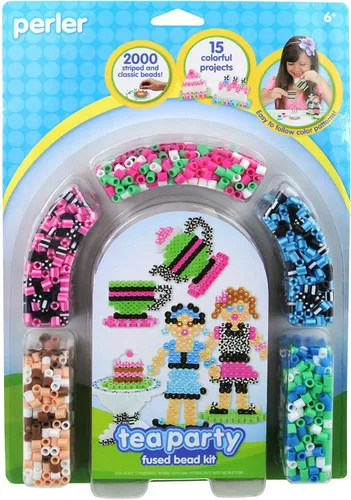 Miniatura 12 de Perler Kit de actividades para manualidades con cuentas de dinosaurios, 5004 piezas