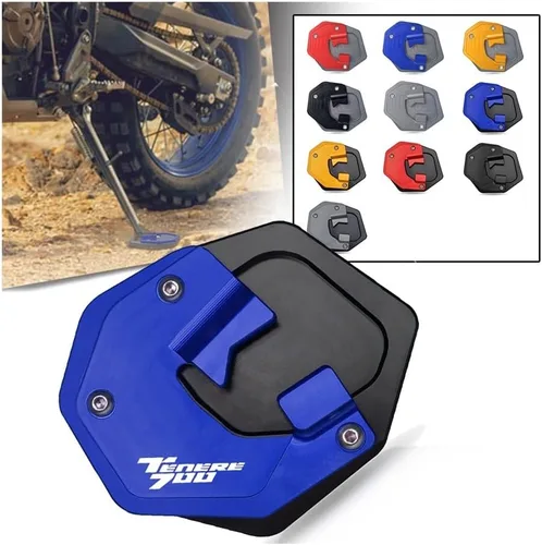 Miniatura 2 de Almohadilla de soporte para motocicleta TENERE 700 2022 2023 para Yamaha y aha Tenere 700 XTZ 700 T700 2019 2020 2021 Soporte lateral de motocicleta