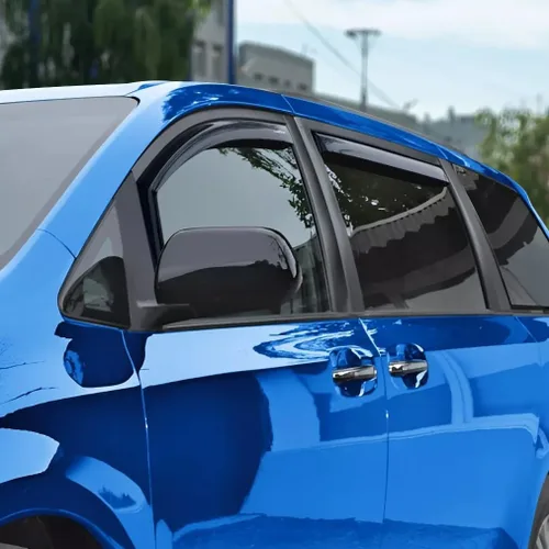 Miniatura 3 de Visor de ventana en canal para Jeep Grand Cherokee WK2 4 puertas SUV 2022, deflector de viento, protector solar y lluvia, adhesivo, a prueba