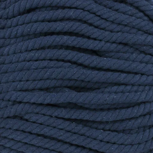 Miniatura 43 de Cuerda de algodón trenzado súper suave de 3 hebras (negro, 1 pulgada x 10 pies)