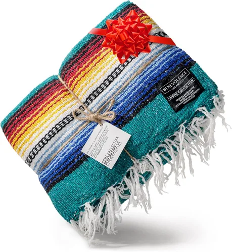 Manta mexicana premium | auténtica manta tejida a mano, manta de yoga, hecha por artesanos mexicanos tradicionales. La manta es perfecta para