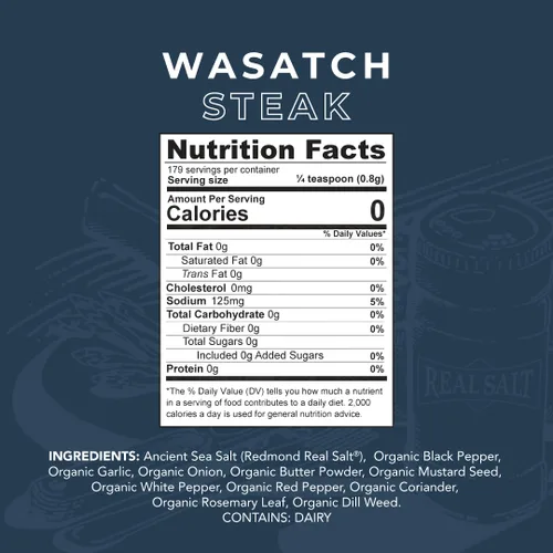Miniatura 2 de Redmond Condimento de Sal Real (Wasatch Steak)