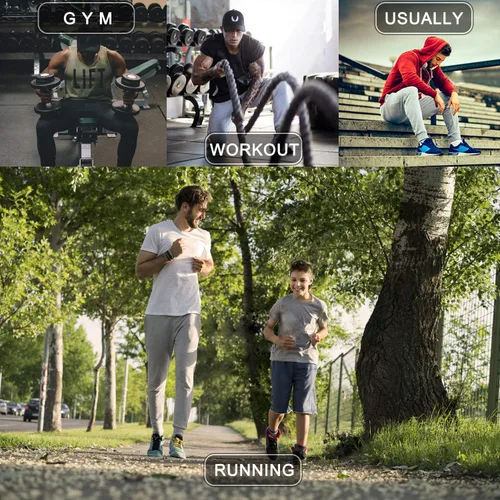 Miniatura 7 de Wangdo Pantalones deportivos ajustados para hombre, pantalones de entrenamiento para gimnasio, pantalones deportivos cónicos, pantalones deportivos