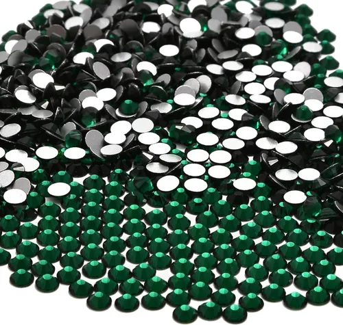 Miniatura 78 de NCB 288 diamantes de imitación de cristal redondos para arte de uñas, con parte trasera plana, para hacer accesorios de bricolaje, zapatos, ropa