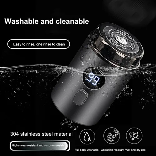 Miniatura 5 de Mini maquinilla de afeitar eléctrica recargable de cuerpo completo lavado de viaje de coche portátil maquinilla de afeitar