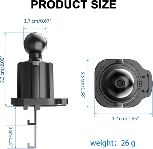Miniatura 3 de Rulbelok Soporte de teléfono para automóvil, clip de ventilación universal, estable y seguro, perfecto para viajes por carretera, fácil de instalar