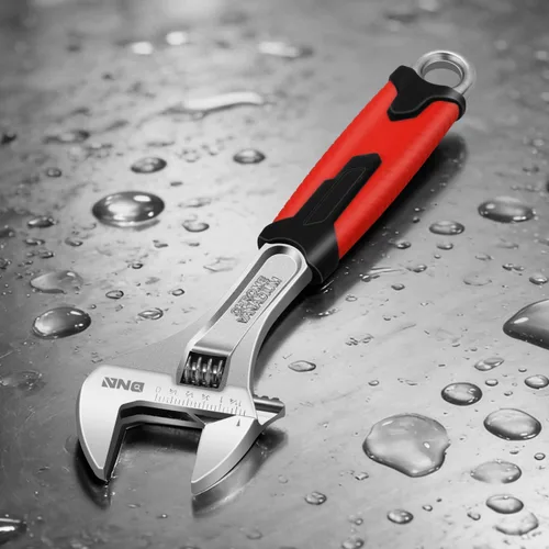 Miniatura 6 de DNA Motoring TOOLS-00050 - Llave inglesa ajustable de 10 pulgadas, herramienta de reparación automotriz de acero vanadio con mordazas de cuatro