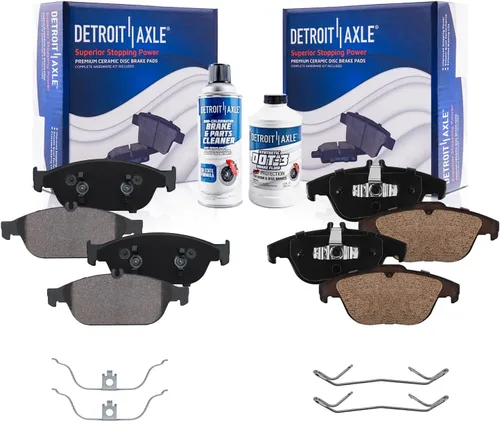 Miniatura 113 de Detroit Axle - Pastillas de freno traseras para Mercedes-Benz C230 C240 C280 C320 C350 CLK320 CLK350 CLK430 E300 E320 E420 E430 SLK350, pastillas
