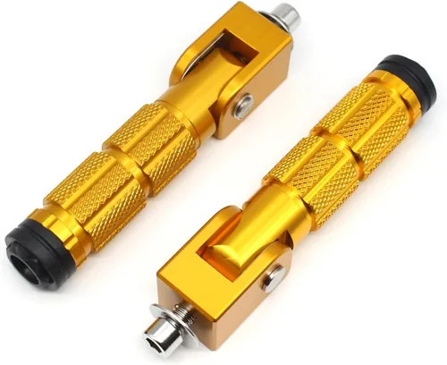 Miniatura 23 de M8 Estriberas Plegables para Motocicleta Estriberas Delanteras Coche Eléctrico Antideslizantes Reposapiés Traseros Bicicleta 90 Grados Fijo Plegable