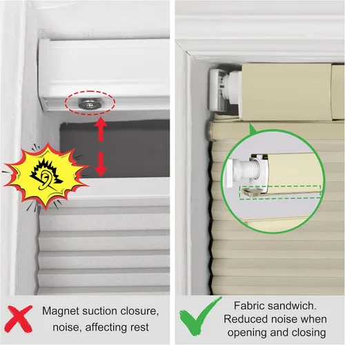 Miniatura 5 de BERISSA Persianas celulares sin cordones, sin herramientas, sin taladro, para ventanas de interiores, fáciles de instalar, 20 pulgadas de ancho x 36