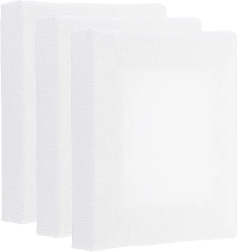 Miniatura 7 de PATIKIL Lienzos de pintura para pintura, paquete de 3 paneles rectangulares de madera de 12 x 16 pulgadas, paneles de arte en blanco estirados
