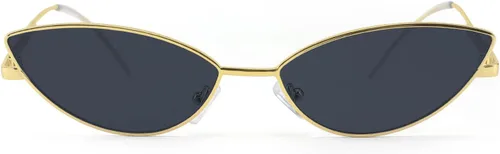 Miniatura 49 de FEISEDY Gafas de sol de diseñador de moda Retro pequeños pétalos forma arco templo diseño B2298